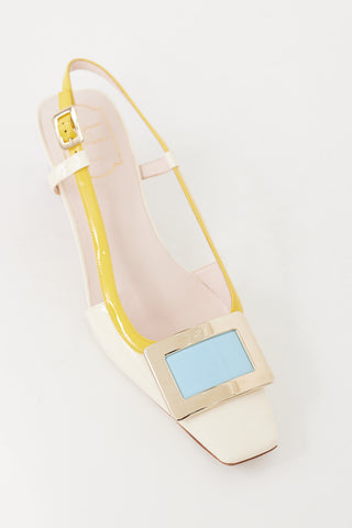 Roger Vivier Multicolour Pastel Patent Leather Belle Vivier Pump