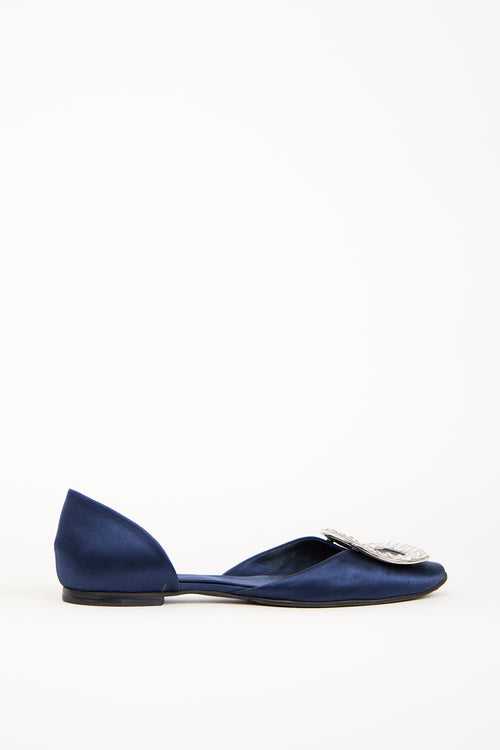 Roger Vivier Blue Satin Chips D
Orsay Flat