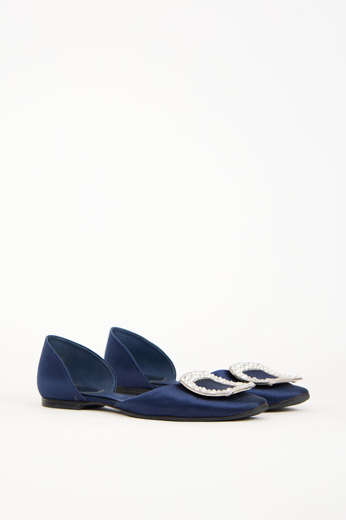 Roger Vivier Blue Satin Chips D
Orsay Flat