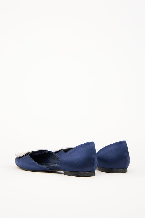 Roger Vivier Blue Satin Chips D
Orsay Flat