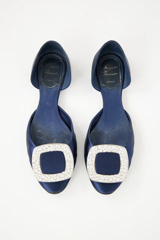 Roger Vivier Blue Satin Chips D
Orsay Flat