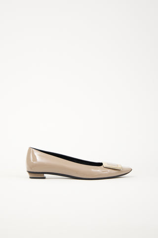 Roger Vivier Patent Belle Vivier Flat