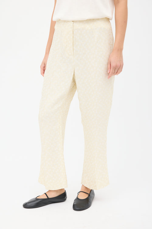 Róhe Cream Woven Shirt 
Trousers Co-ord Set