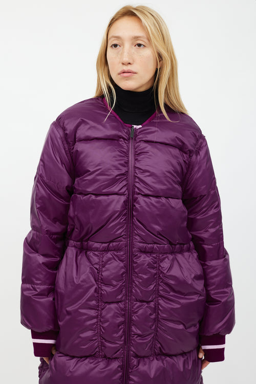 Roksanda X LULU Purple Inner Expanse Infinity Coat