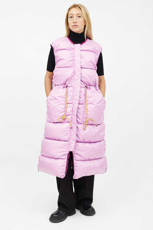 Roksanda X LULU Purple Inner Expanse Infinity Coat