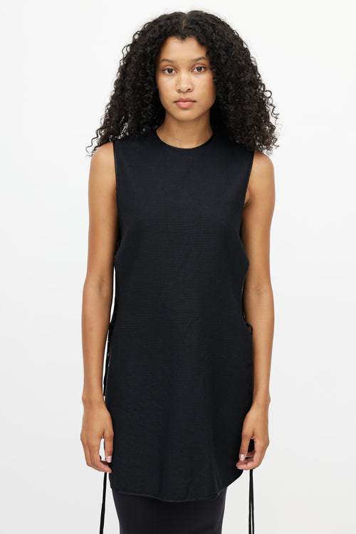 Rosetta Getty Black Side Tie Tunic