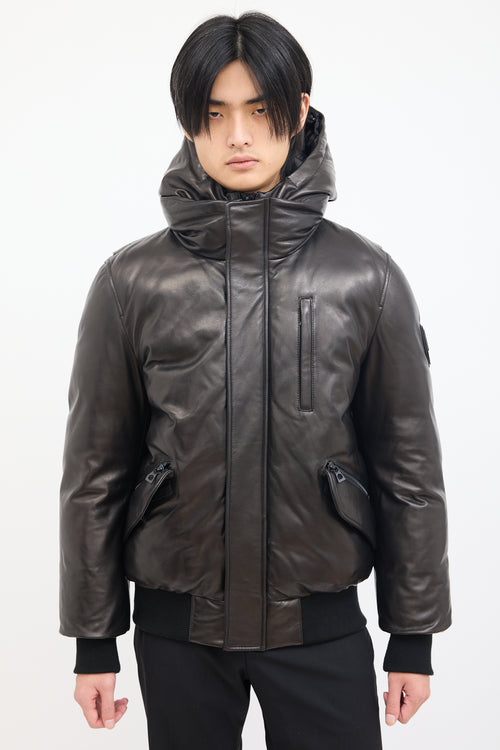 Rudsak Black  Padded Leather Jacket