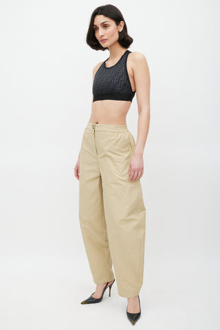 Rue De Tokyo Brown Tapered Trouser