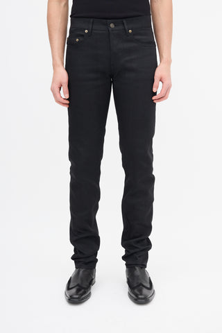 Saint Laurent Black D03 Straight Leg Jeans