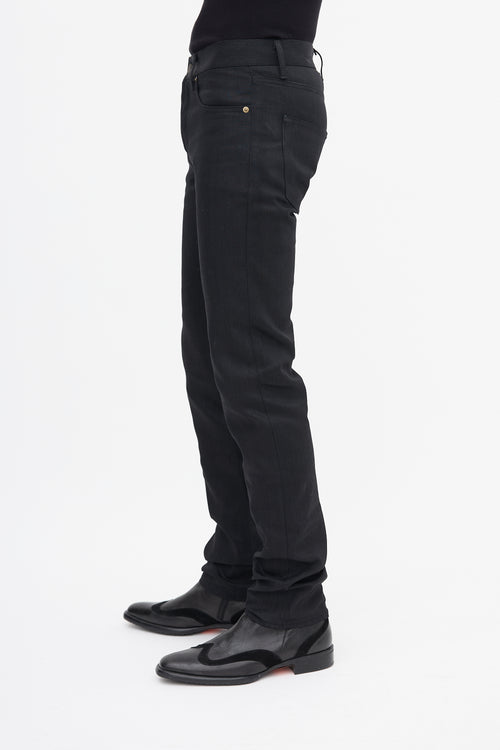 Saint Laurent Black D03 Straight Leg Jeans