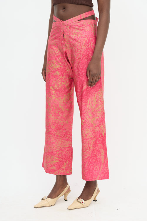 Saint Laurent Vintage Paisley Tie Trouser