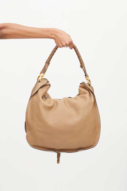 Chloé Brown Leather Marcie XL Tote Bag