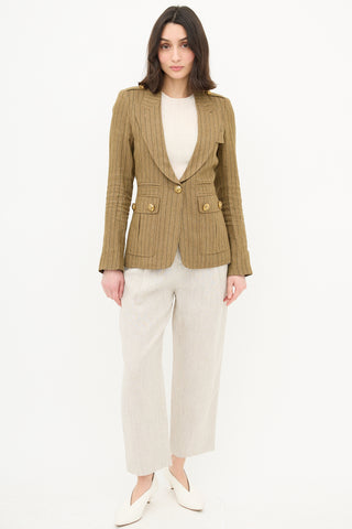 Smythe Stripe Cargo Pocket Blazer