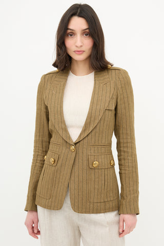 Smythe Stripe Cargo Pocket Blazer