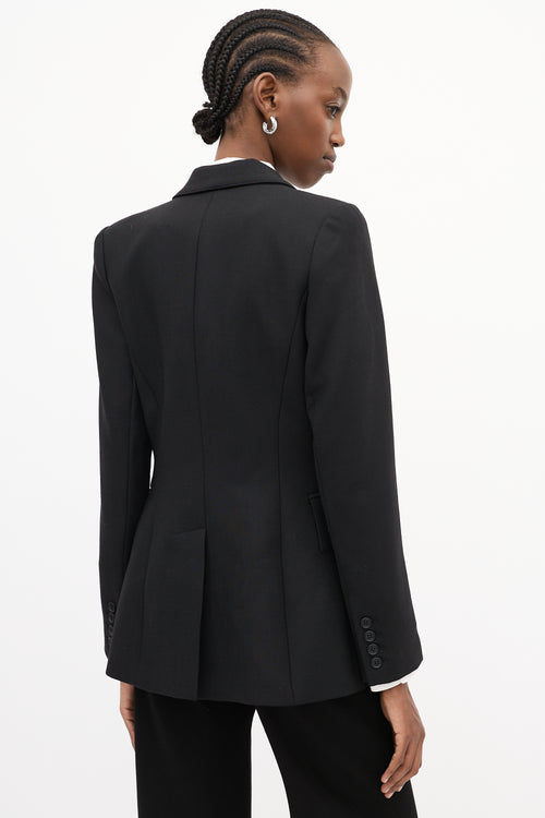 Smythe X Jenny Bird Black Wool 
Silver Chain Blazer