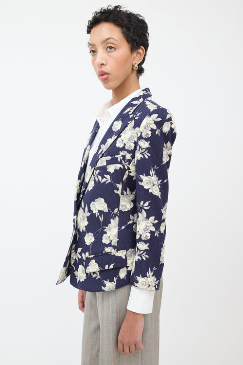 Smythe Navy 
Grey Floral Blazer