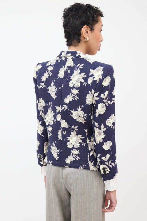 Smythe Navy 
Grey Floral Blazer