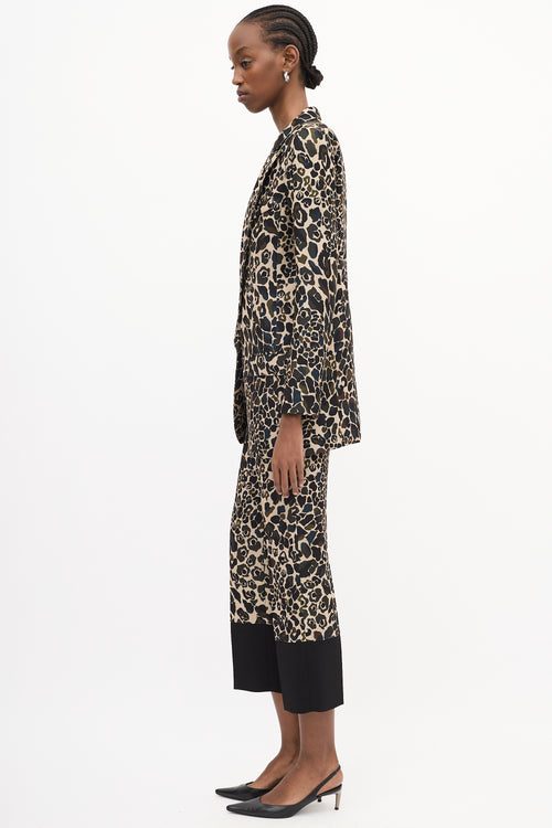 Smythe Camouflage Long Shawl Blazer