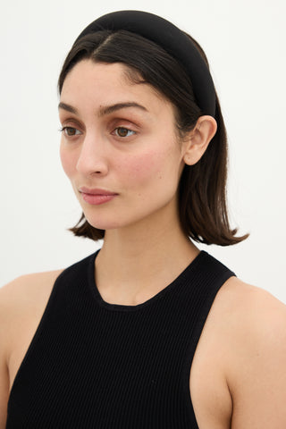 Sophie Buhai Black Classic Puffy Headband