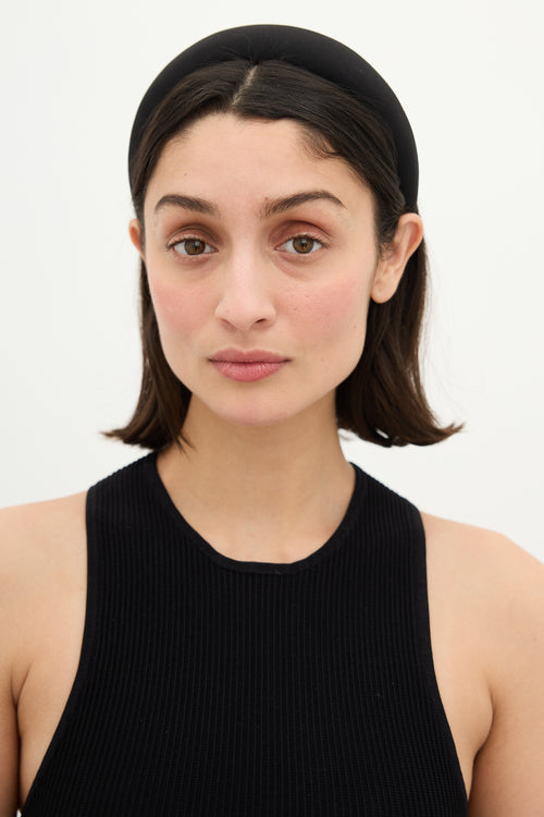 Sophie Buhai Black Classic Puffy Headband