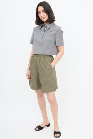 Studio Nicholson Green Nylon  Short