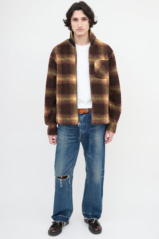 Stüssy Shadow Plaid Sherpa Jacket