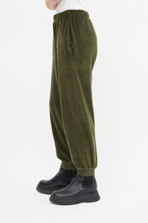 Suzie Kondi Green Velvet Lounge Pant