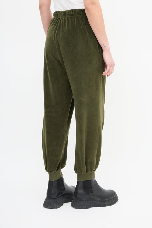 Suzie Kondi Green Velvet Lounge Pant