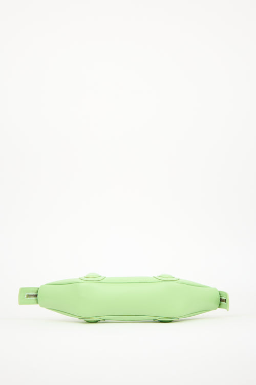 S. Joon Green Leather Mini Arc Bag