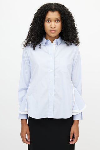 Sacai Blue Side Zip Shirt