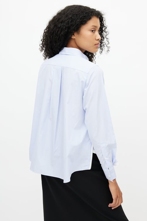 Sacai Blue Side Zip Shirt