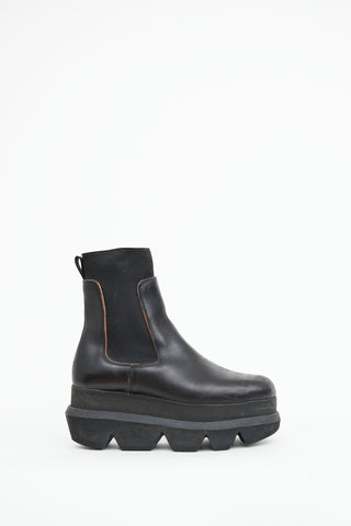 Sacai Black Platform Chelsea Boot