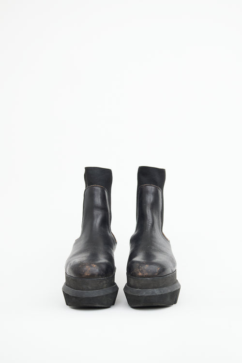 Sacai Black Platform Chelsea Boot