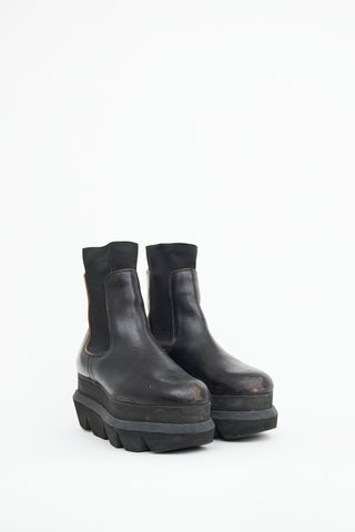 Sacai Black Platform Chelsea Boot