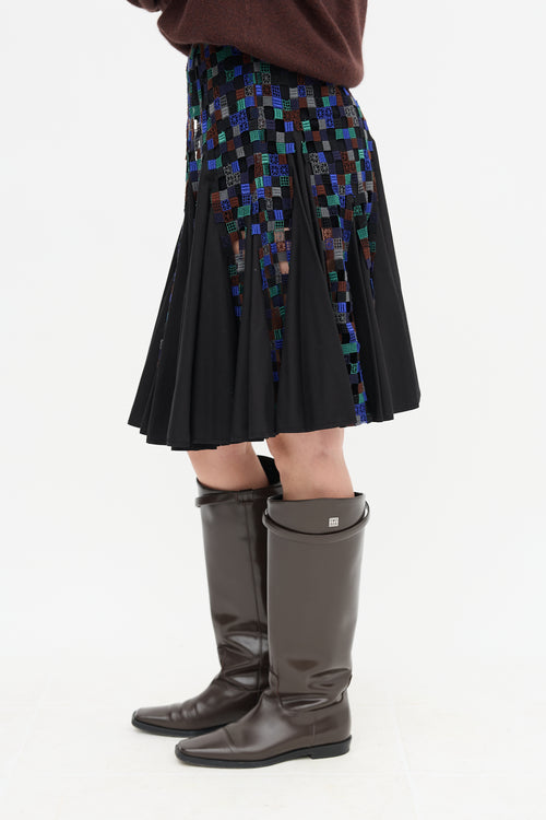 Sacai Crochet Cotton Midi Skirt