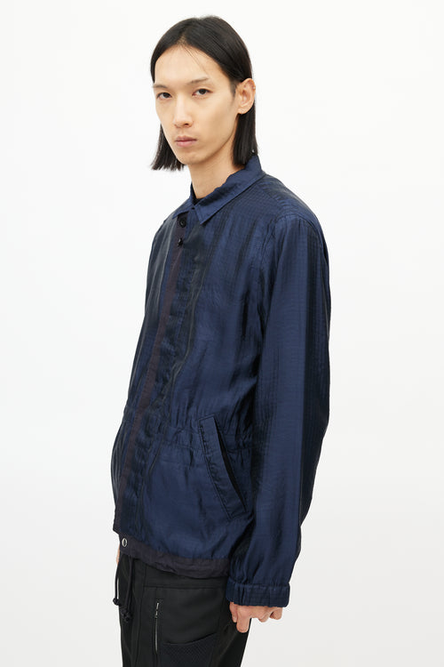 Sacai Navy Ripstop Drawstring Jacket