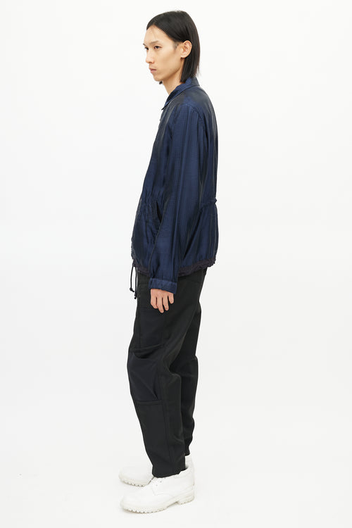 Sacai Navy Ripstop Drawstring Jacket