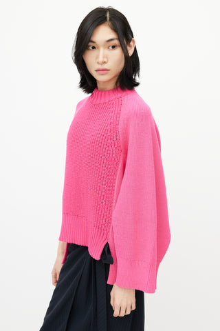 Sacai Pink Knit Sweater