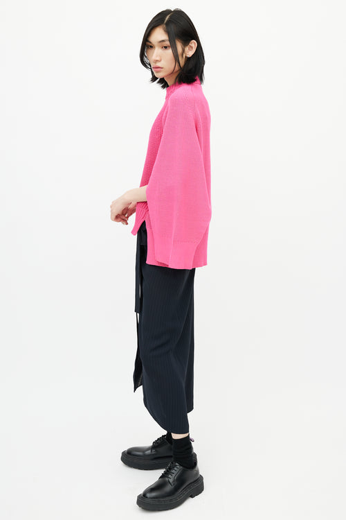 Sacai Pink Knit Sweater