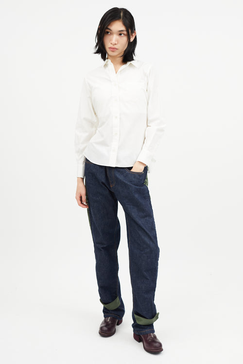 Sacai White Buckle Shirt