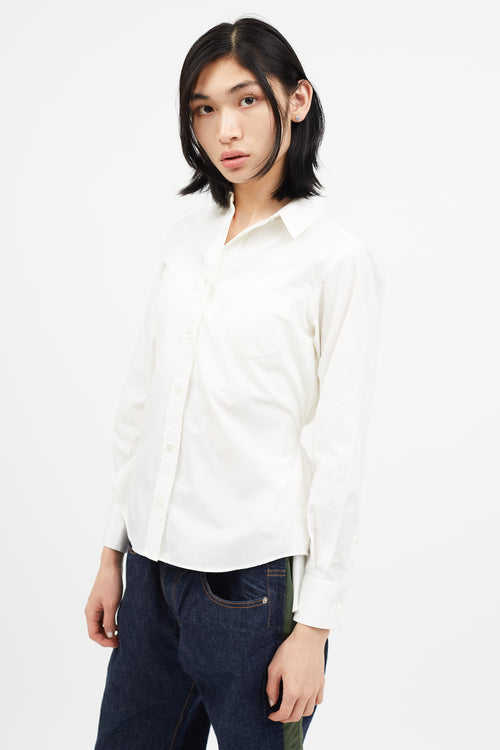 Sacai White Buckle Shirt