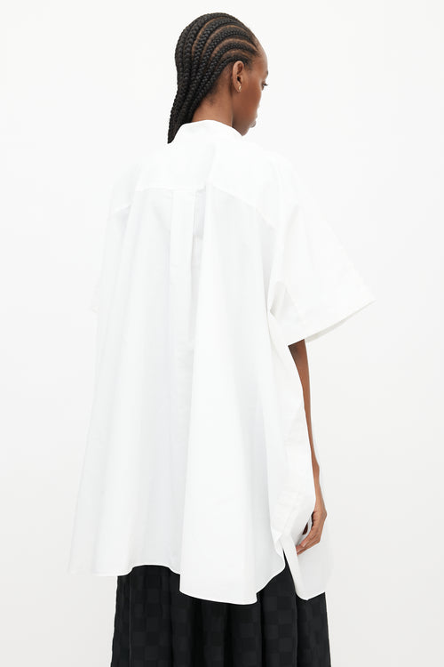 Sacai White Oversized Tie Tunic