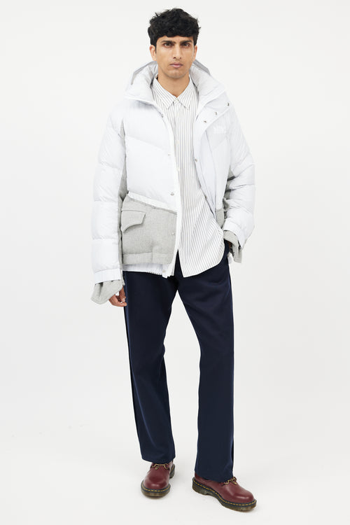 Sacai X Nike Blue 
Grey Down Puffer