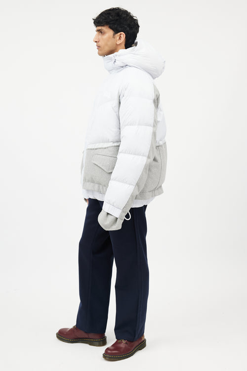 Sacai X Nike Blue 
Grey Down Puffer