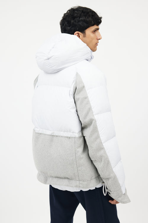 Sacai X Nike Blue 
Grey Down Puffer