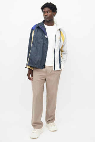 Sacai X Nike Blue 
Multicolour Deconstructed Jacket