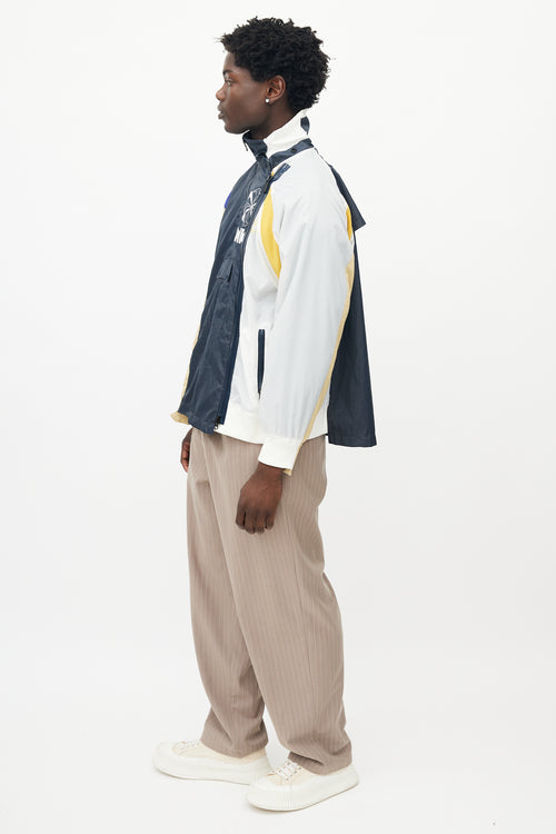 Sacai X Nike Blue 
Multicolour Deconstructed Jacket