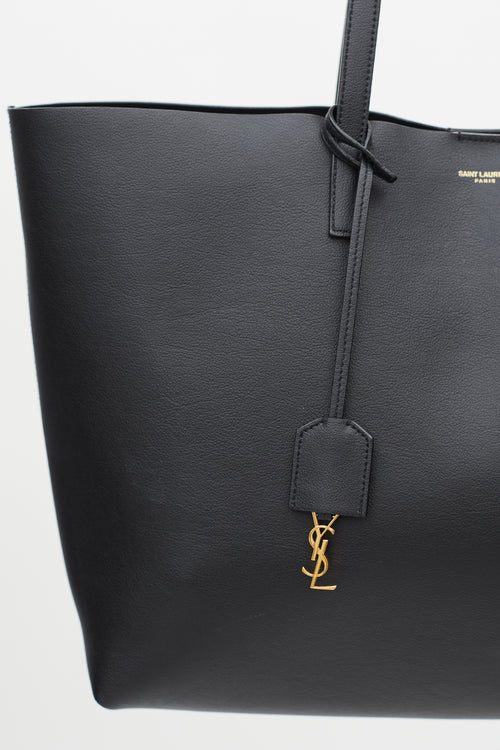 Saint Laurent 2024 Black Leather East West Tote Bag