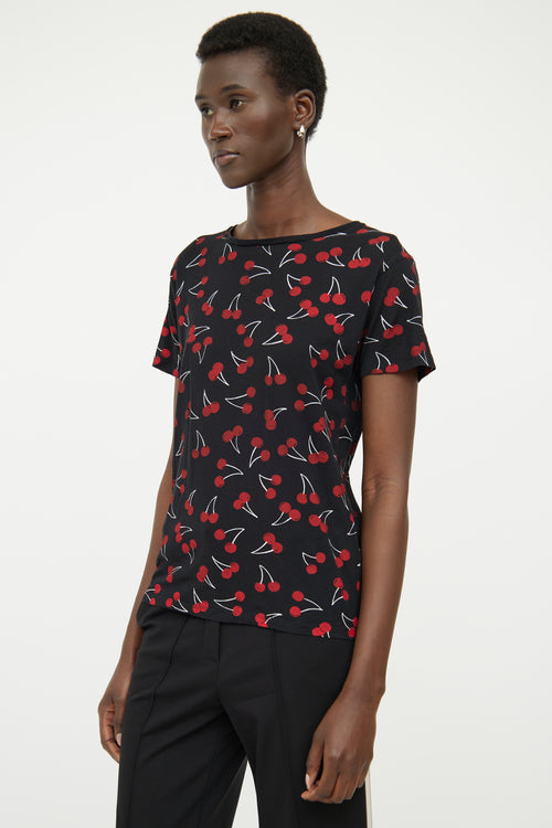 Saint Laurent Black 
Red Cherry T-shirt