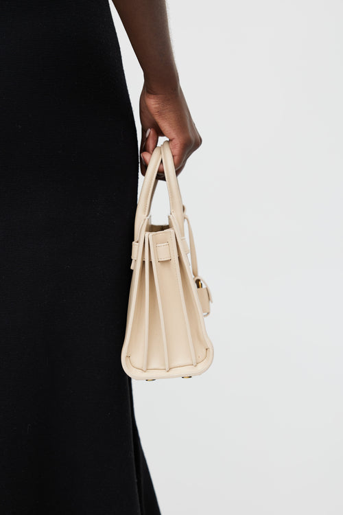 Saint Laurent Beige Nano Sac De Jour Crossbody Bag